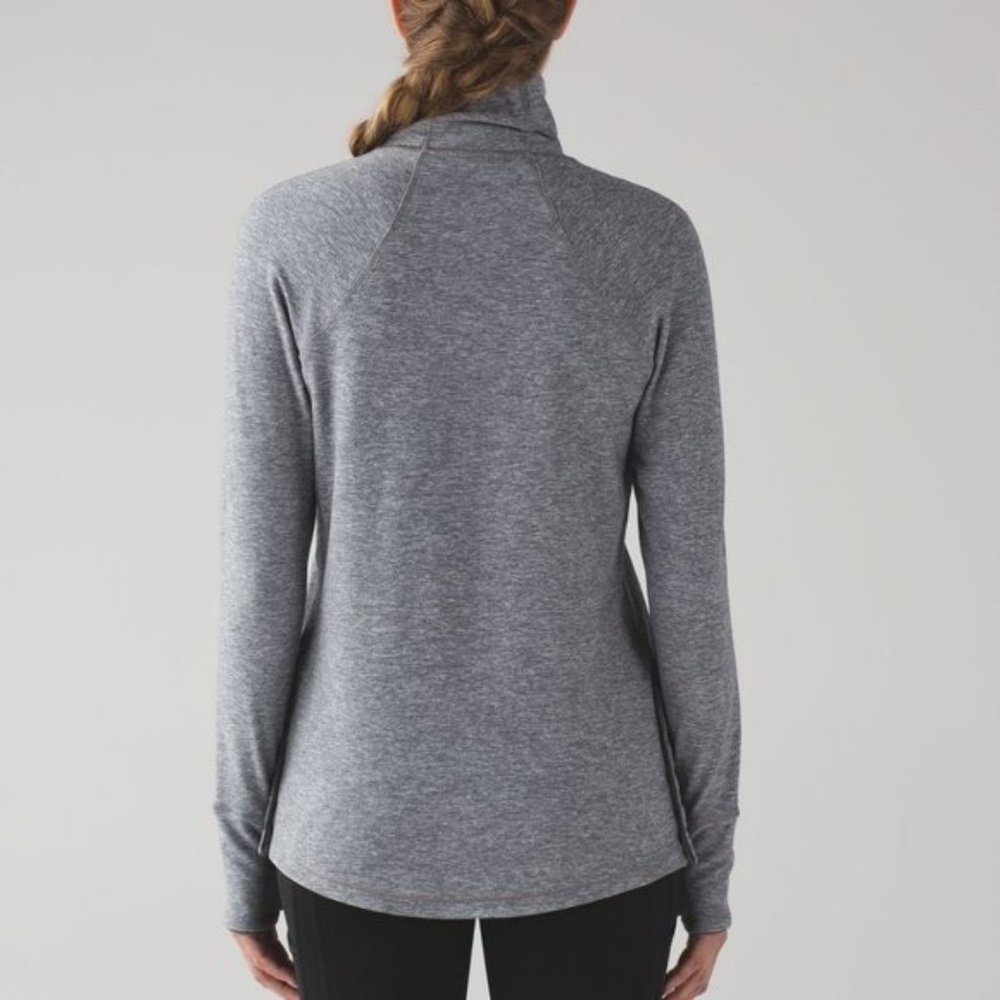 Lululemon Rulu Hill & Valley Turtleneck Heathered Slate View 3